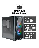 Cooler Master CMP 320 Micro Tower CP320-KGNN-S00 Computer Case by coolermaster at Rebel Tech