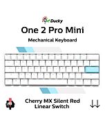 Ducky One 2 Pro Mini Cherry MX Silent Red DKON2061ST-SUSPDWWT2 Mini Size Mechanical Keyboard by ducky at Rebel Tech