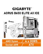 GIGABYTE B650 AORUS ELITE AX ICE AM5 B650 ATX AMD Motherboard by gigabyte at Rebel Tech