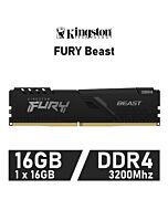 Kingston FURY Beast 16GB DDR4-3200 CL16 1.35v KF432C16BB/16 Desktop Memory by kingston at Rebel Tech