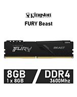 Kingston FURY Beast 8GB DDR4-3600 CL17 1.35v KF436C17BB/8 Desktop Memory by kingston at Rebel Tech