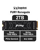 Kingston FURY Renegade 2TB PCIe Gen4x4 SFYRD/2000G M.2 2280 Solid State Drive by kingston at Rebel Tech