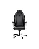 Kyros Throne THRONE-LTR Black Premium Leatherette Gaming Chair by kyros at Rebel Tech