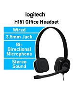 Logitech H151 981-000589 Wired Office Headsets by logitech at Rebel Tech