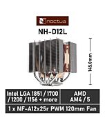 Noctua D12L NH-D12L Air Cooler by noctua at Rebel Tech