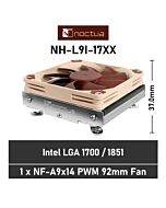 Noctua L9i-17xx NH-L9I-17XX Air Cooler by noctua at Rebel Tech