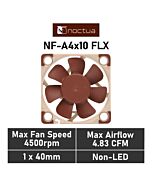 Noctua NF-A4x10 FLX 40mm NF-A4X10 FLX Case Fan by noctua at Rebel Tech