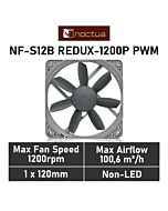 Noctua NF-S12B redux-1200 PWM 120mm PWM NF-S12B REDUX-1200P Case Fan by noctua at Rebel Tech