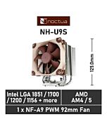 Noctua U9S NH-U9S Air Cooler by noctua at Rebel Tech