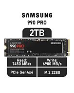 Samsung 990 PRO 2TB PCIe Gen4x4 MZ-V9P2T0BW M.2 2280 Solid State Drive by samsung at Rebel Tech