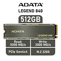 ADATA LEGEND 840 512GB PCIe Gen4x4 ALEG-840-512GCS M.2 2280 Solid State Drive by adata at Rebel Tech