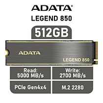 ADATA LEGEND 850 512GB PCIe Gen4x4 ALEG-850-512GCS M.2 2280 Solid State Drive by adata at Rebel Tech