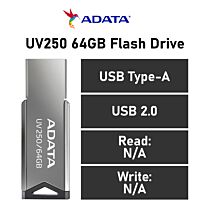 ADATA UV250 64GB USB-A AUV250-64G-RBK Flash Drive by adata at Rebel Tech