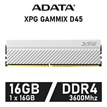 ADATA XPG GAMMIX D45 16GB DDR4-3600 CL18 1.35v AX4U360016G18I-CWHD45 Desktop Memory by adata at Rebel Tech