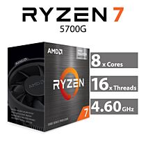 AMD Ryzen 7 5700G Cezanne 8-Core 3.80GHz AM4 65W 100-100000263BOX Desktop Processor by amd at Rebel Tech