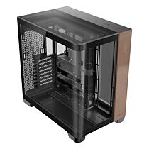 Antec C8 Curve Wood E-ATX Dual Chamber Full-Tower Black Computer Case by antec at Rebel Tech