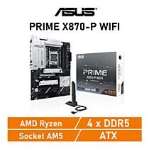 ASUS PRIME X870-P WIFI AM5 AMD X870 ATX AMD Motherboard by asus at Rebel Tech