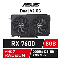 ASUS Radeon RX 7600 Dual V2 OC 8GB GDDR6 90YV0IH2-M0NA00 Graphics Card by asus at Rebel Tech