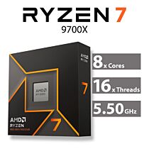 AMD RYZEN 7 9700X Granite Ridge 8-Core 3.8Ghz AM5 170W 100-100001404WOF Desktop Processor by amd at Rebel Tech