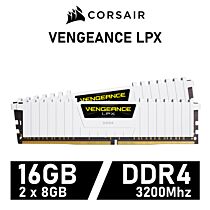 CORSAIR VENGEANCE LPX 16GB Kit DDR4-3200 CL16 1.35v CMK16GX4M2B3200C16W Desktop Memory by corsair at Rebel Tech