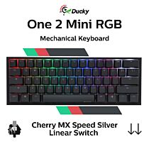 Ducky One 2 Mini RGB Cherry MX Speed Silver DKON2061ST-PUSPDAZT1 Mini Size Mechanical Keyboard by ducky at Rebel Tech