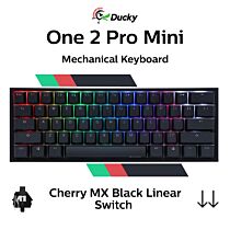 Ducky One 2 Pro Mini Cherry MX Black DKON2061ST-AUSPDAZT2 Mini Size Mechanical Keyboard by ducky at Rebel Tech