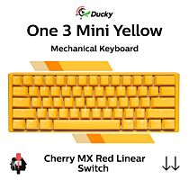 Ducky One 3 Mini Yellow Ducky Cherry MX Red DKON2161ST-RUSPDYDYYYC1 Mini Size Mechanical Keyboard by ducky at Rebel Tech