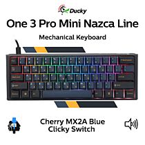 Ducky One 3 Pro Mini Nazca Line Cherry MX2A Blue DKON2361ST-CCUSPTCHNAZ001 Mini Size Mechanical Keyboard by ducky at Rebel Tech