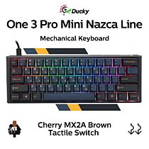 Ducky One 3 Pro Mini Nazca Line Cherry MX2A Brown DKON2361ST-CBUSPTCHNAZ001 Mini Size Mechanical Keyboard by ducky at Rebel Tech