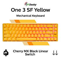 Ducky One 3 SF Yellow Ducky Cherry MX Black DKON2167ST-AUSPDYDYYYC1 SF Size Mechanical Keyboard by ducky at Rebel Tech