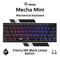 Ducky Mecha Mini Cherry MX Black DKME2061ST-AUSPDAAT1 Mini Size Mechanical Keyboard by ducky at Rebel Tech