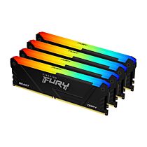 Kingston FURY Beast RGB 128GB Kit DDR4-3600 CL18 1.35v KF436C18BBAK4/128 Desktop Memory by kingston at Rebel Tech