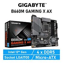 GIGABYTE B660M GAMING X AX LGA1700 Intel B660 Micro-ATX Intel Motherboard by gigabyte at Rebel Tech