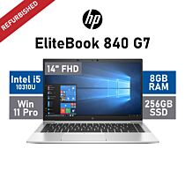 HP EliteBook 840 G7 14" Intel Core I5-10310U / 8GB RAM / 256GB SSD / Windows 11 Pro / A-Grade Refurbished Laptop by hp at Rebel Tech