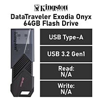 Kingston DataTraveler Exodia Onyx 64GB USB-A DTXON/64GB Flash Drive by kingston at Rebel Tech
