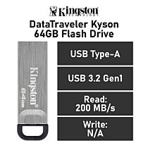 Kingston DataTraveler Kyson 64GB USB-A DTKN/64GB Flash Drive by kingston at Rebel Tech