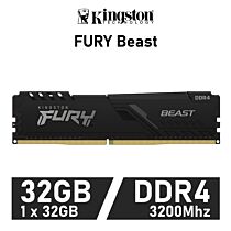 Kingston FURY Beast 32GB DDR4-3200 CL16 1.35v KF432C16BB/32 Desktop Memory by kingston at Rebel Tech
