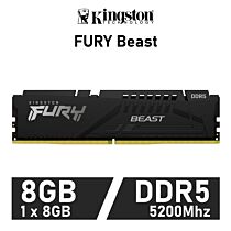 Kingston FURY Beast 8GB DDR5-5200 CL36 1.35v KF552C36BBE-8 Desktop Memory by kingston at Rebel Tech