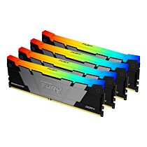 Kingston FURY Renegade RGB 128GB Kit DDR4-3600 CL18 1.35v KF436C18RBAK4/128 Desktop Memory by kingston at Rebel Tech