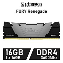 Kingston FURY Renegade 16GB DDR4-3600 CL16 1.35v KF436C16RB1/16 Desktop Memory by kingston at Rebel Tech