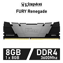 Kingston FURY Renegade 8GB DDR4-3600 CL16 1.35v KF436C16RB/8 Desktop Memory by kingston at Rebel Tech