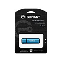Kingston IronKey Vault Privacy 50 32GB USB-A IKVP50/32GB Flash Drive by kingston at Rebel Tech