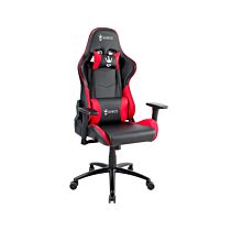 Kyros Knight RED-KNIGHT Red and Black Premium Leatherette Gaming Chair by kyros at Rebel Tech