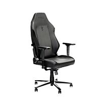 Kyros Throne THRONE-LTR Black Premium Leatherette Gaming Chair by kyros at Rebel Tech