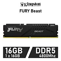 Kingston FURY Beast 16GB DDR5-4800 CL38 1.10v KF548C38BB-16 Desktop Memory by kingston at Rebel Tech