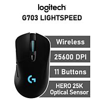 Logitech G703 LIGHTSPEED Optical 910-005641 Wireless Gaming Mouse by logitech at Rebel Tech