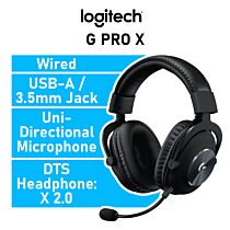 Logitech G PRO X 981-000818 Wired Gaming Headset by logitech at Rebel Tech