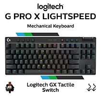 Logitech G PRO X Lightspeed 920-012136 TKL Mechanical Wireless Gaming Keyboard by logitech at Rebel Tech