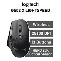 Logitech G502 X LIGHTSPEED Optical 910-006181 Wireless Gaming Mouse by logitech at Rebel Tech