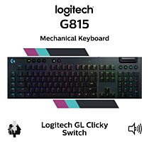 Logitech G815 Logitech GL Clicky 920-009095 Extended Size Mechanical Keyboard by logitech at Rebel Tech